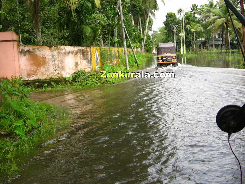 Flooding near mavelikkara