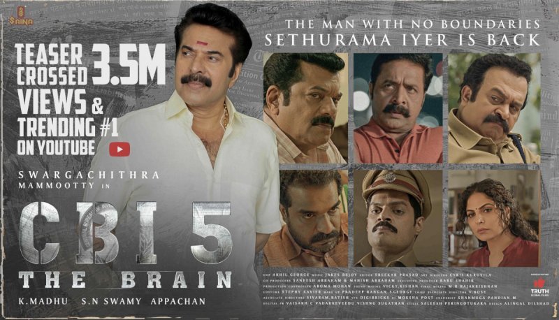 Movie New Pic Cbi 5 The Brain Mammootty As Sethurama Iyer 587