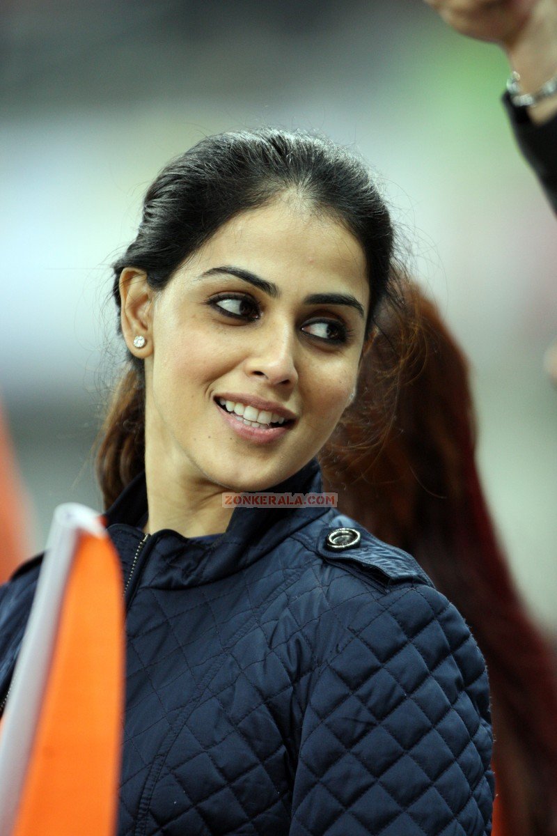 Genelia Dsouza At Ccl 4 Kerala Strikers Match Against Veer Marathi 963